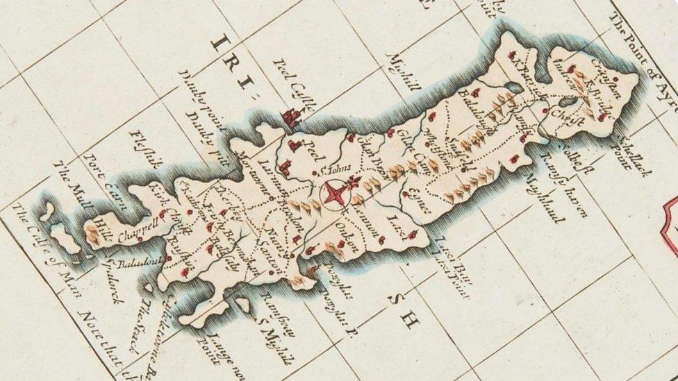 1777 Isle of Man map