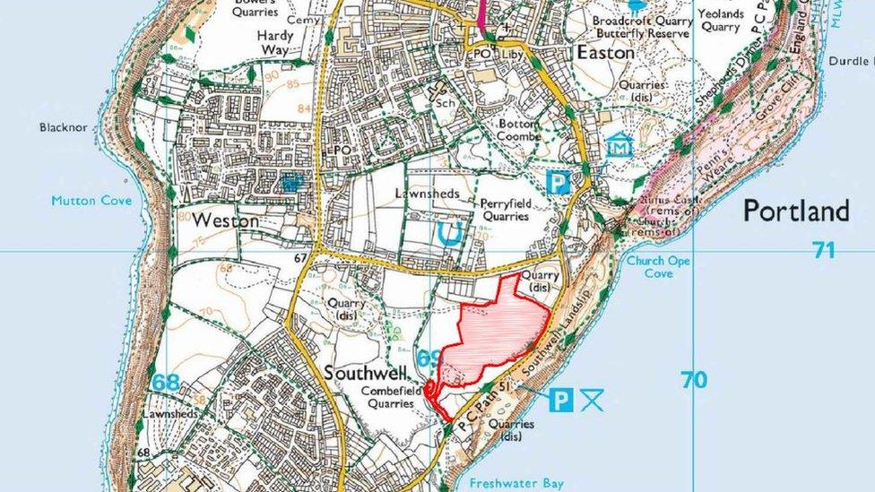 Location of new landfill waste site