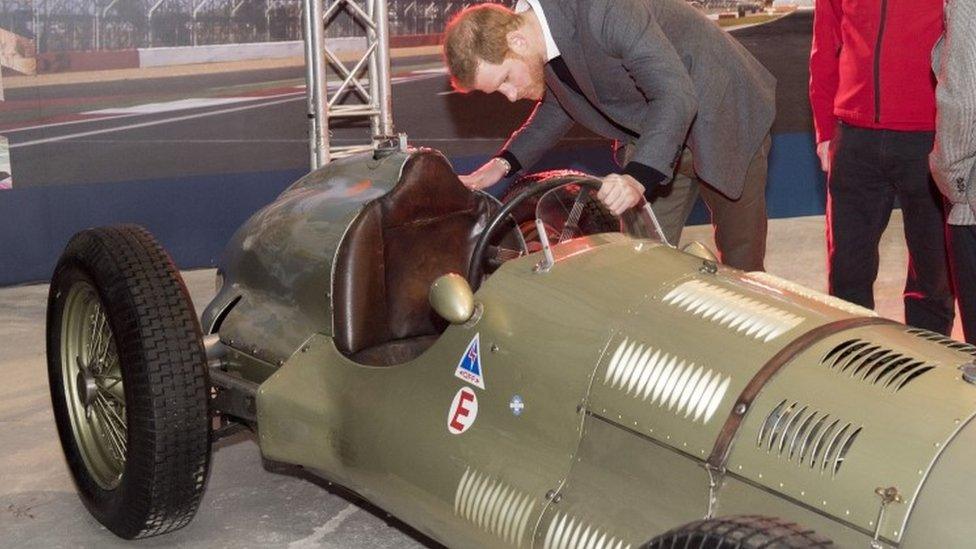 Prince Harry at Silverstone