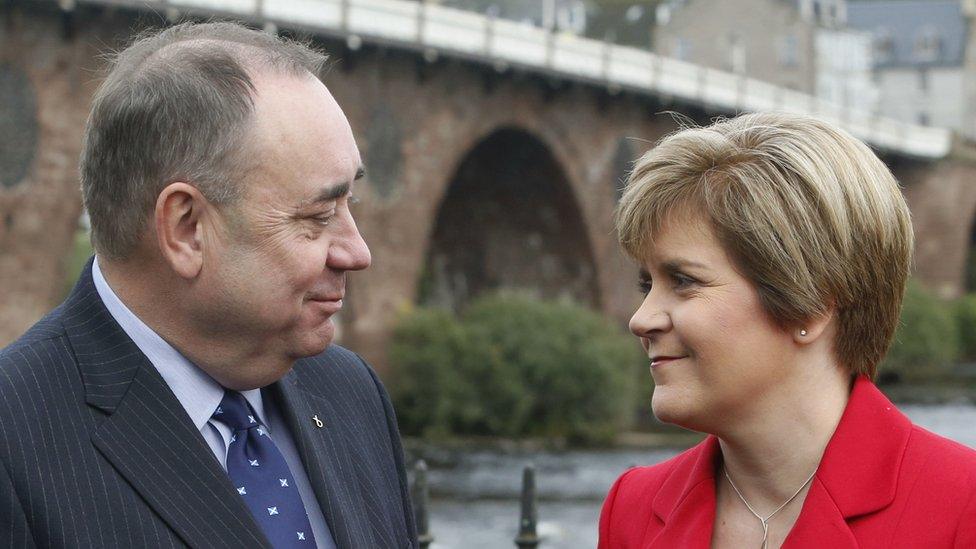 Alex Salmond and Nicola Sturgeon