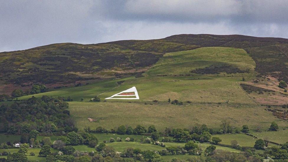 Triban mawr ar fynydd