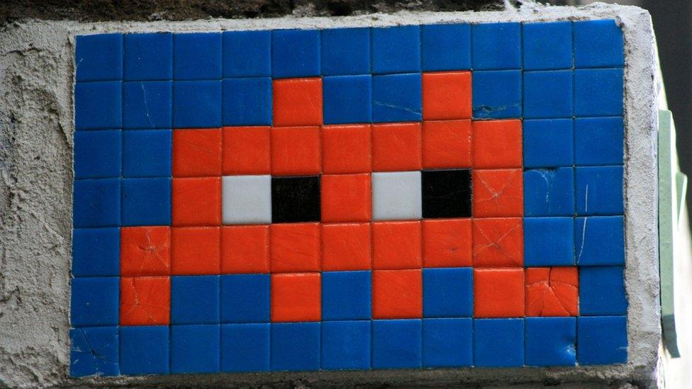 Invader art in London 2009