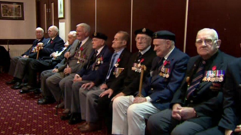 Several of the World War Two veterans attended the ceremony in person to collect their medal