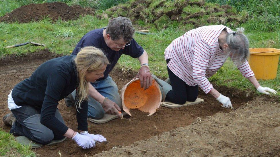 Archaeological dig