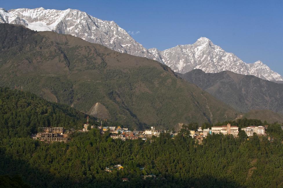 The Dalai Lama's home in exile, McLeod Ganj, near Dharamsala