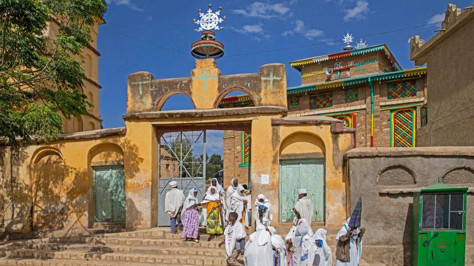 The Arba'etu Ensessa church in Askum, Ethiopia