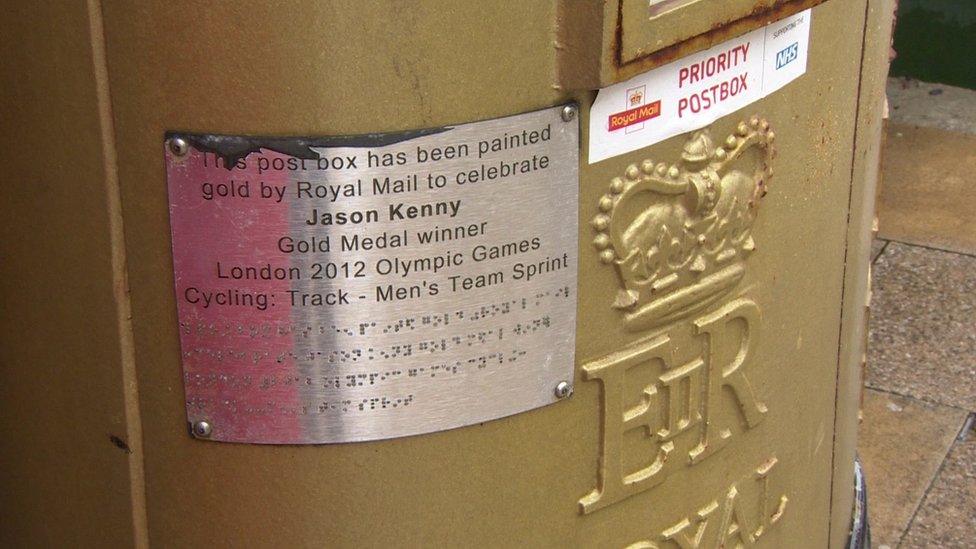 plaque on Jason Kenny postbox