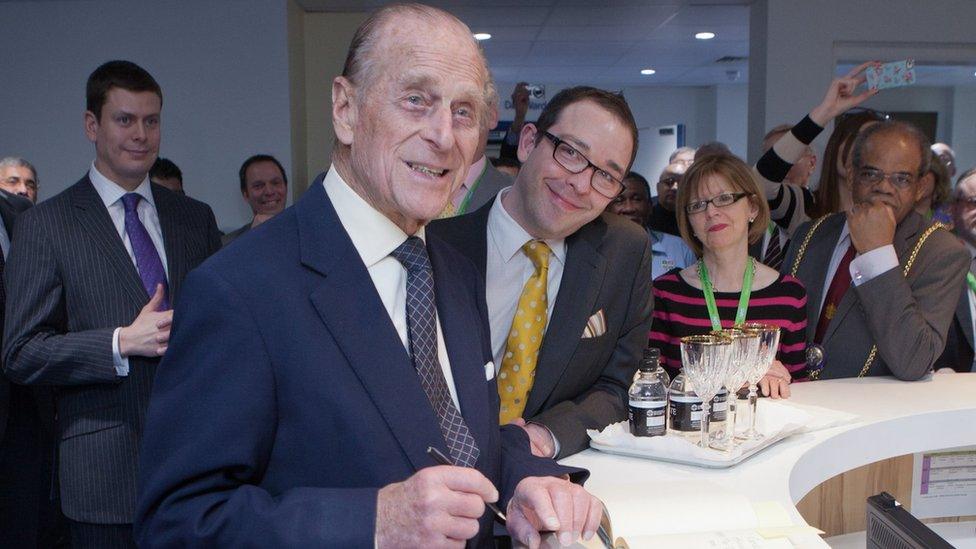 The Duke of Edinburgh at Luton and Dunstable Hospital