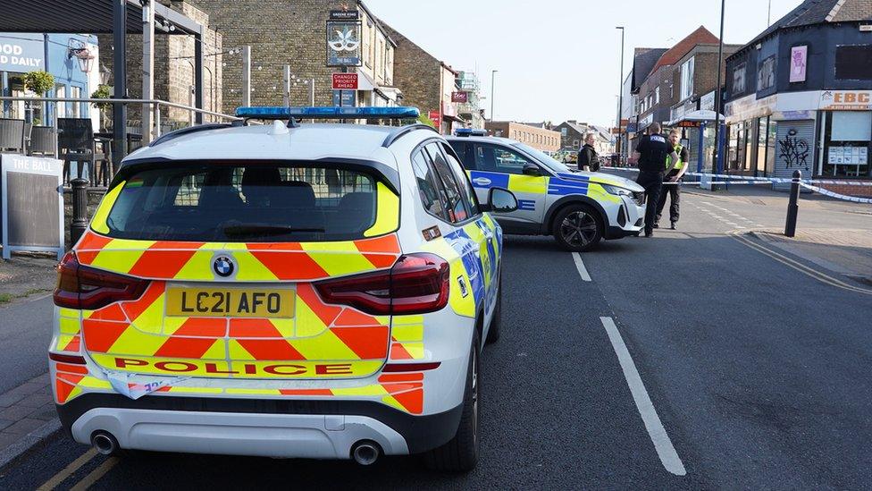 Scene of stabbing in Crookes