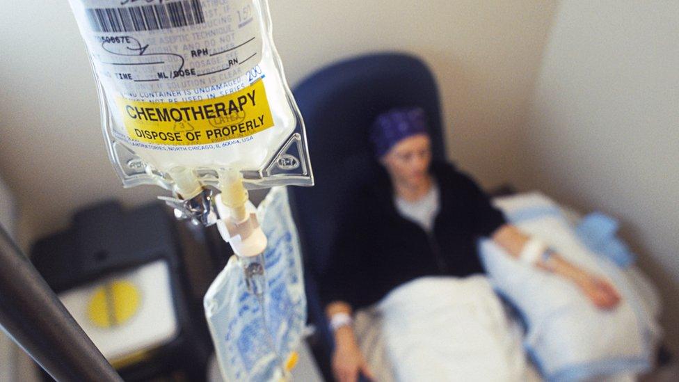 Patient receiving chemotherapy