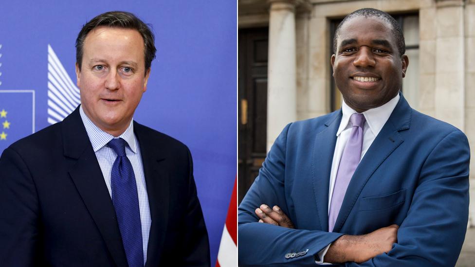 David Cameron and David Lammy