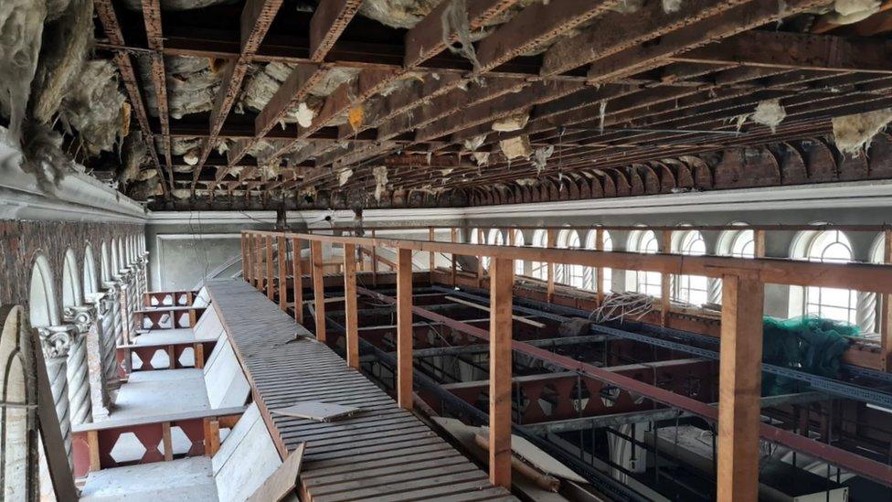 A view inside Bethany chapel, hidden for decades in a department store