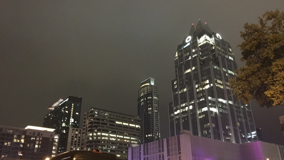 Frances' photo of Austin at night