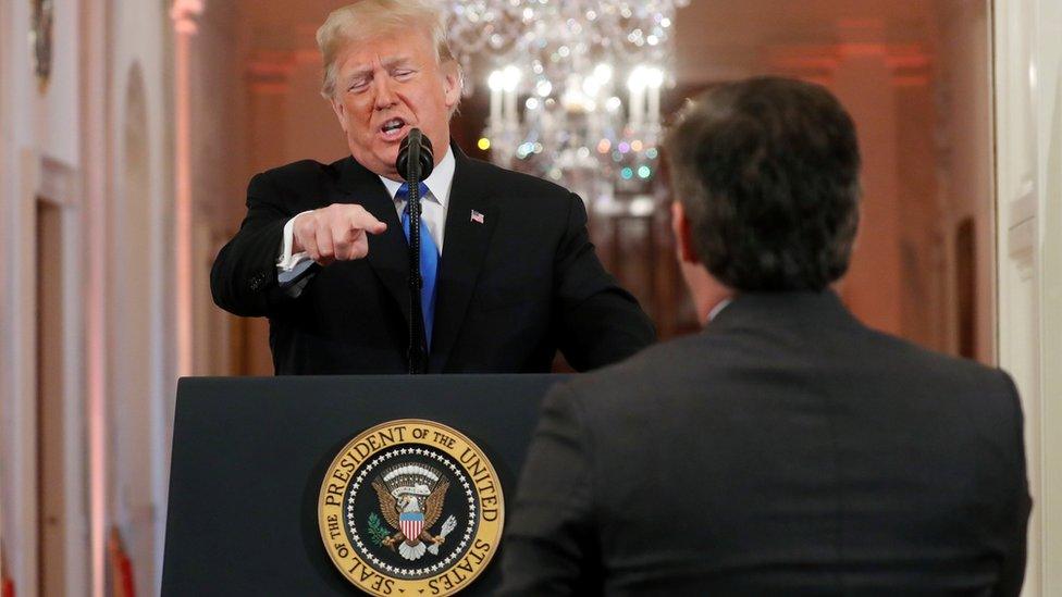 Donald Trump and Jim Acosta