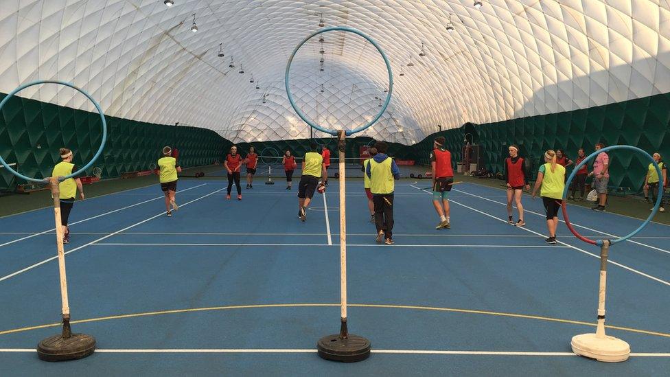 Bangor is one of two university quidditch teams in Wales, and Swansea also has a squad