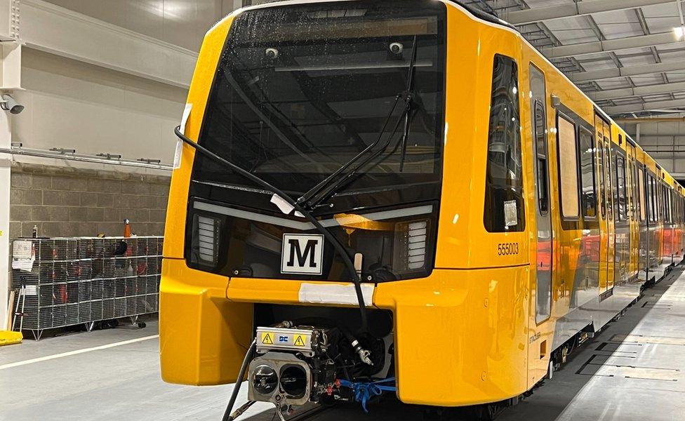 The new Metro in a depot