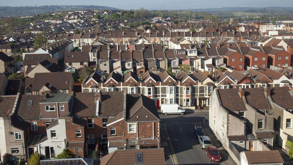 Aerial shot of Bristol