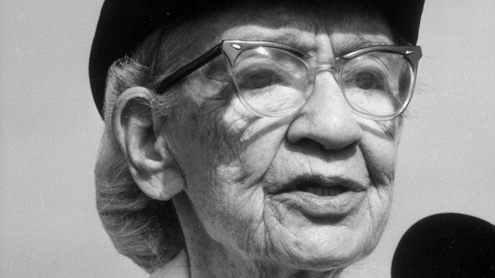 Rear Admiral Grace Hopper, seen in 1985