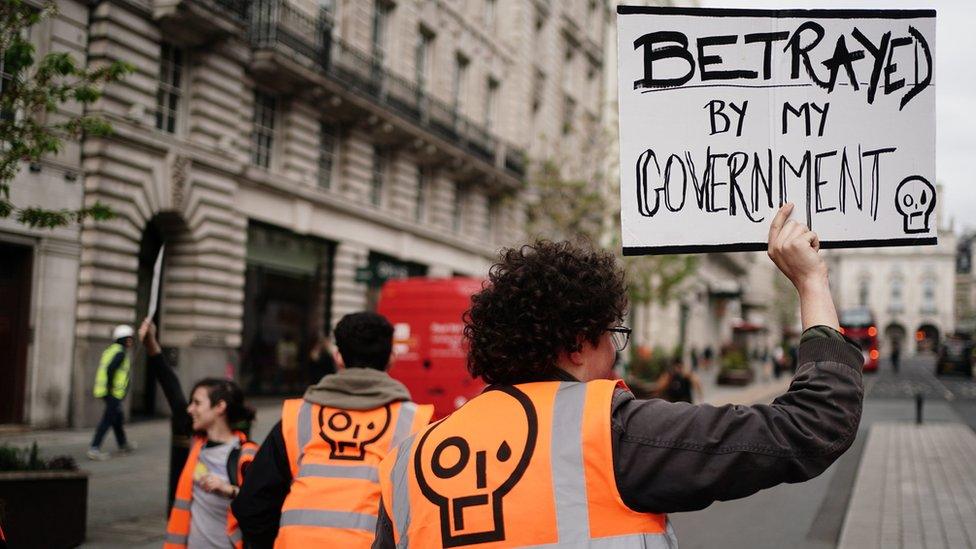 A Just Stop Oil protester