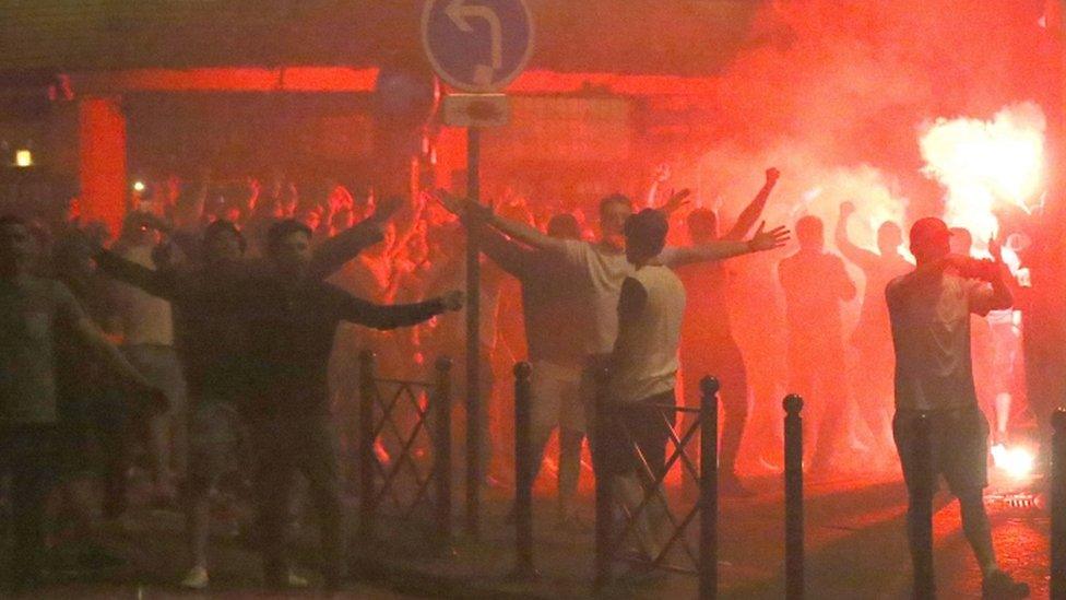 Fans with flares