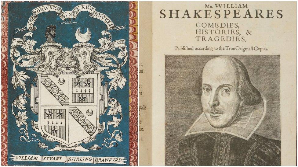 First folio and Shakespeare's portrait