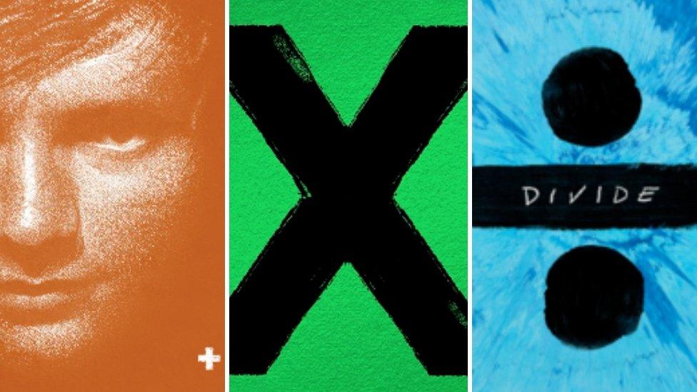 Ed sheeran album covers