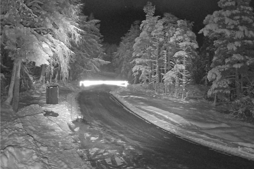 snow gates on A939