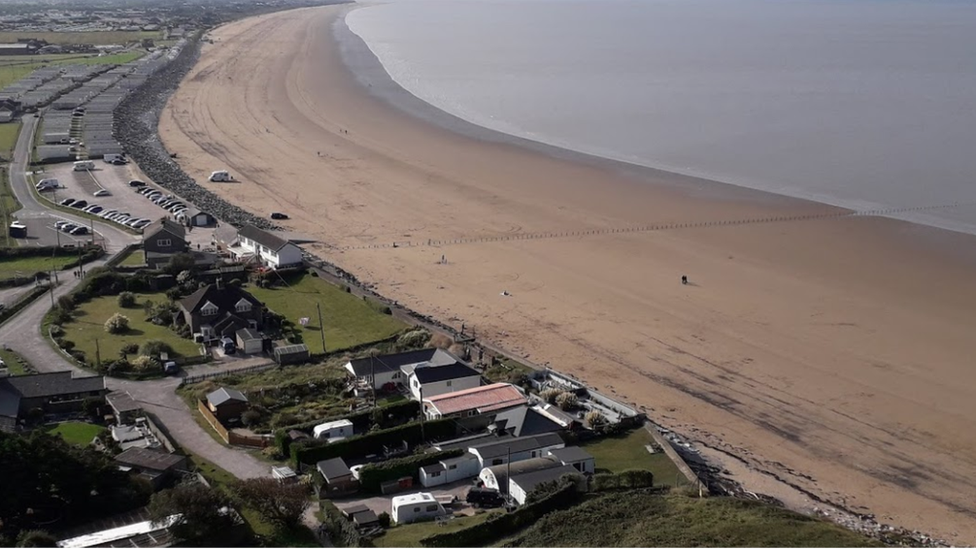 Brean Down beach