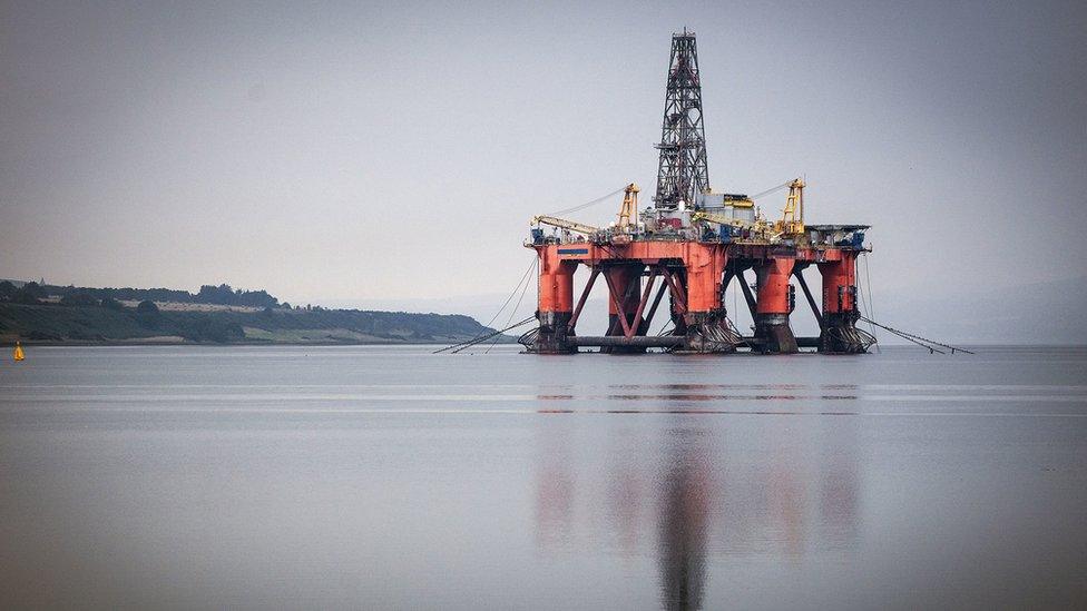 oil platform near Invergordon