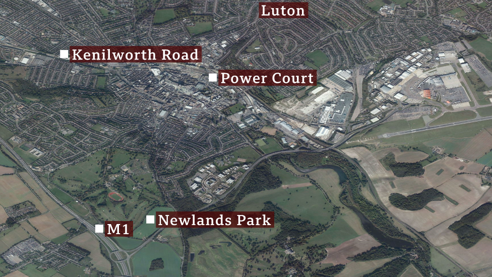 Map of Luton