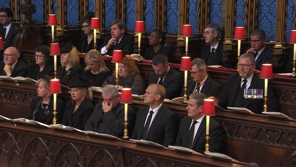 Many political leaders from Northern Ireland are attending the funeral