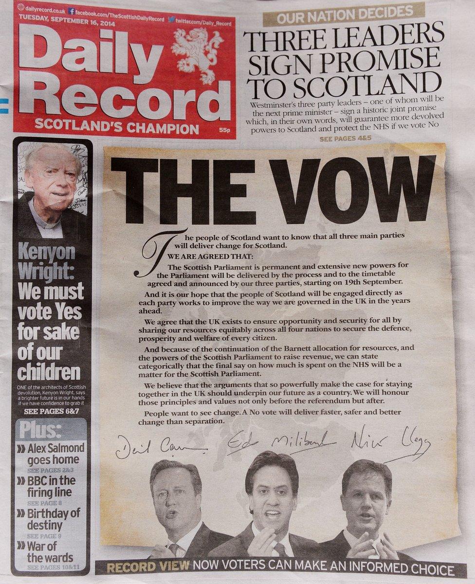 Newspaper front page