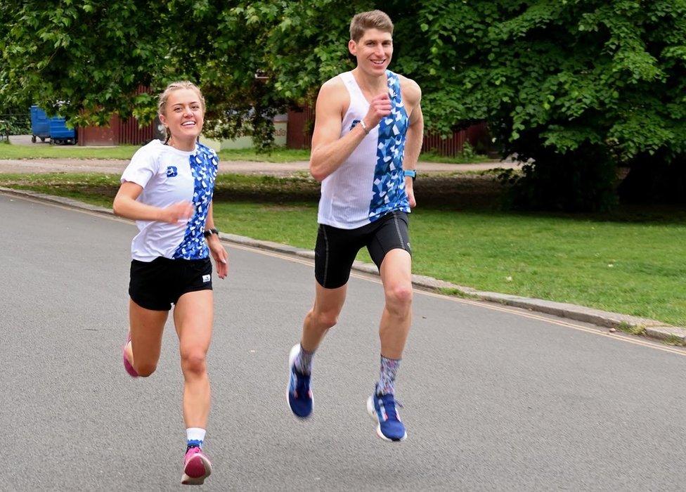 Anya Culling with her coach Nick Bester