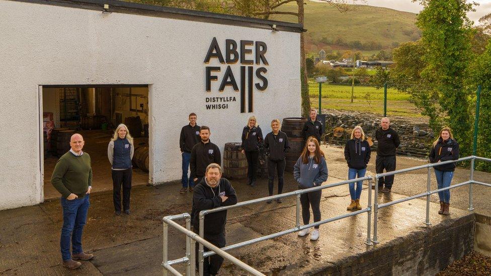 Aber Falls Whisky Distillery and team