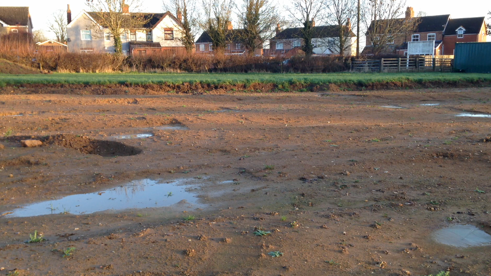 Land outside the village of Welford