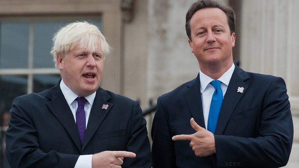 Boris Johnson and David Cameron