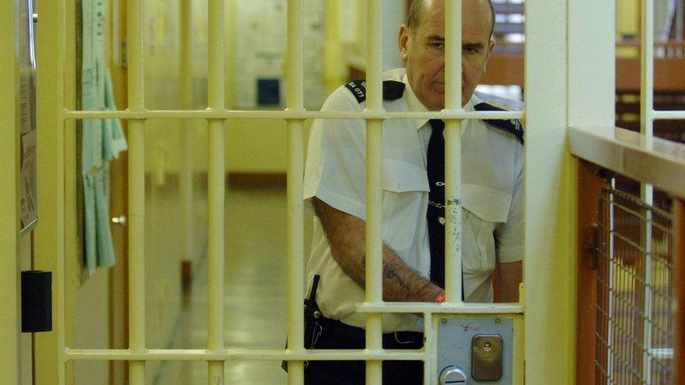 A prison officer at HMP Belmarsh