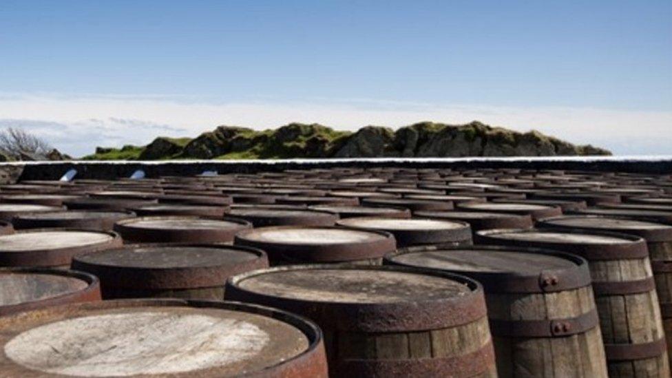 whisky barrels