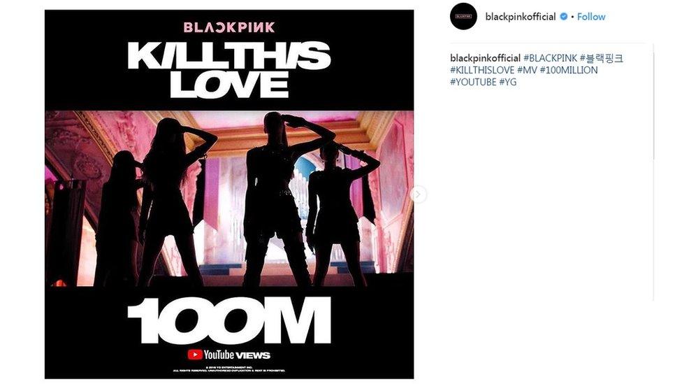 A tweet from Blackpink