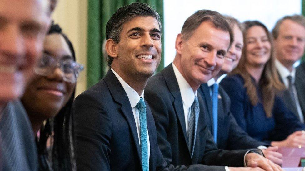 (l-r) Rishi Sunak and Jeremy Hunt