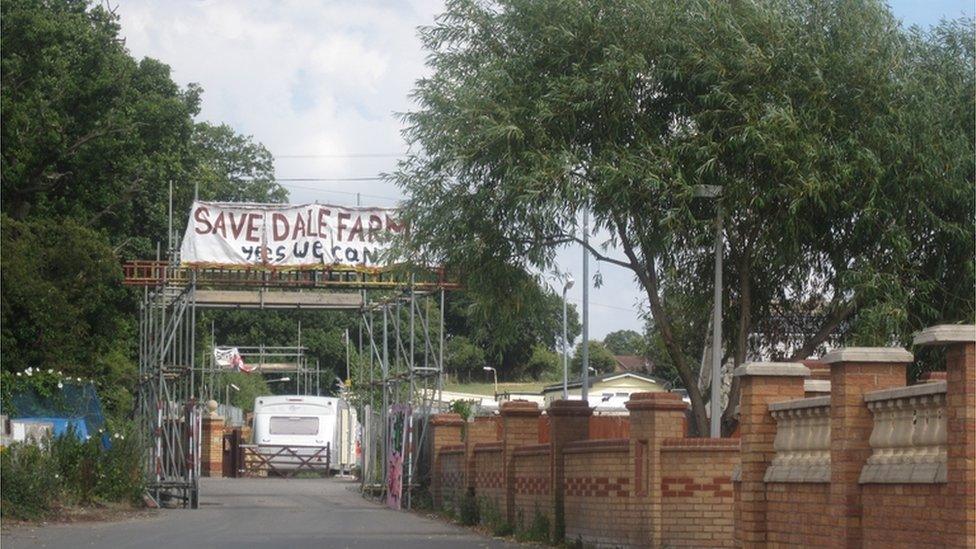 Dale Farm sign