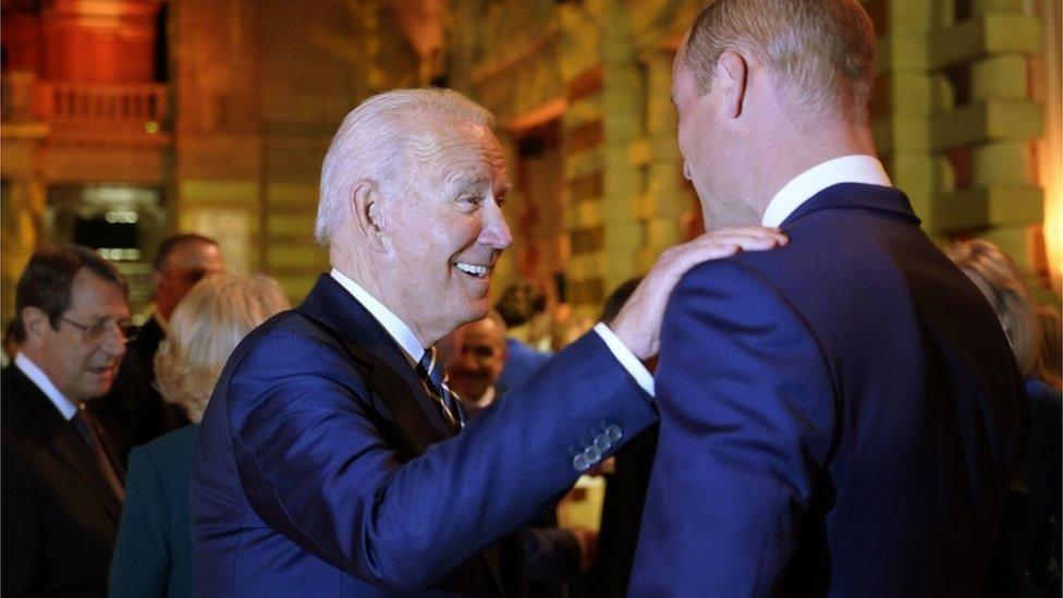 US President Joe Biden and Prince William