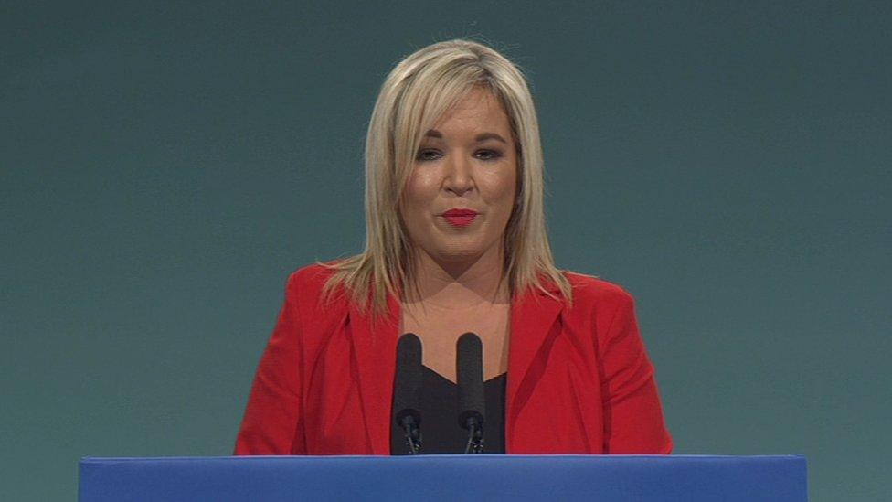 Michelle O'Neill at Sinn Féin's 2017 party conference