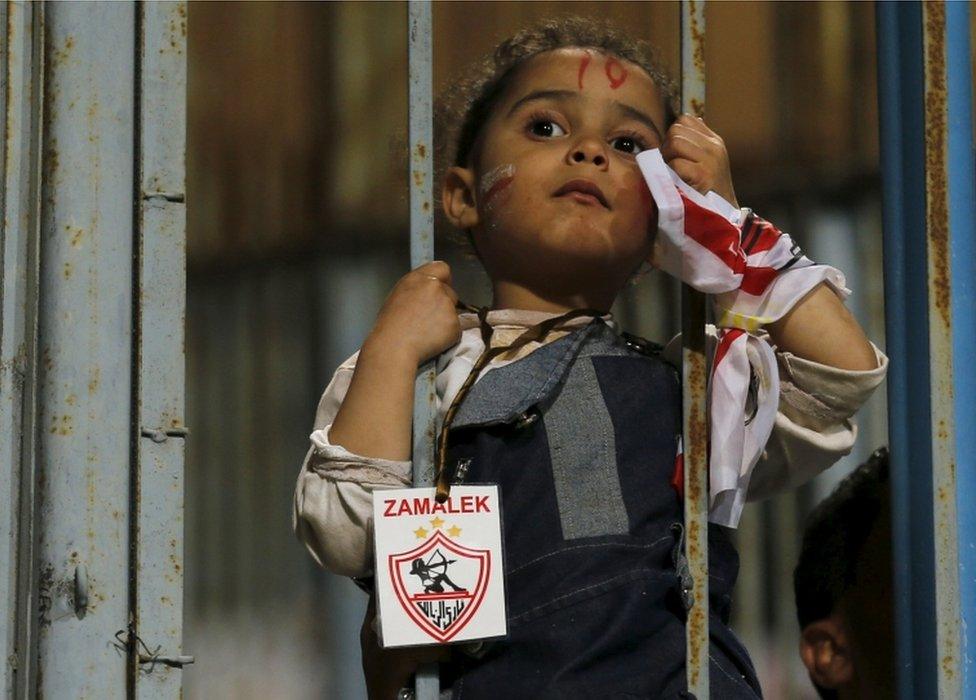 Egypt's Zamalek fan in Cairo on 9 April 2016