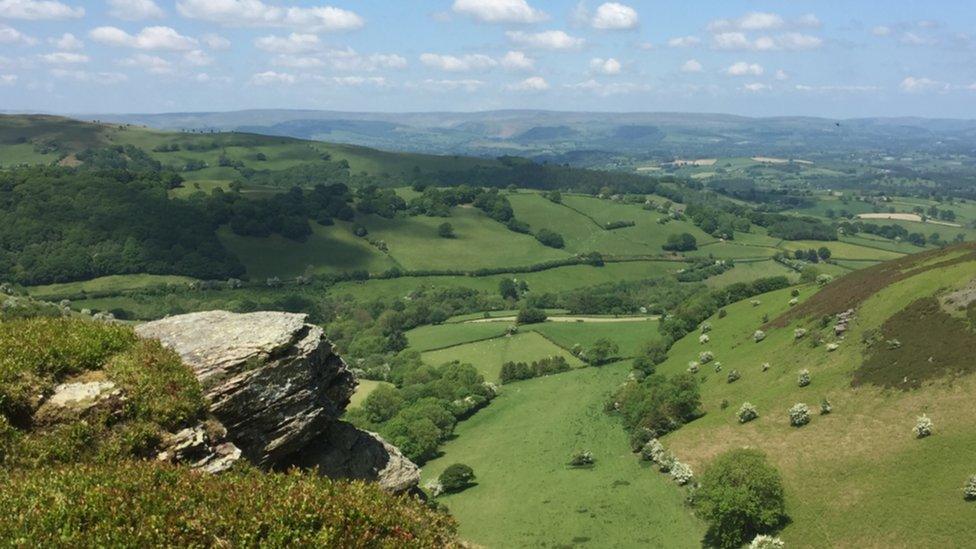 View near Builth Wells