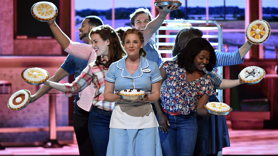 Jessie Mueller and the cast of 'Waitress' perform at the Tony Awards