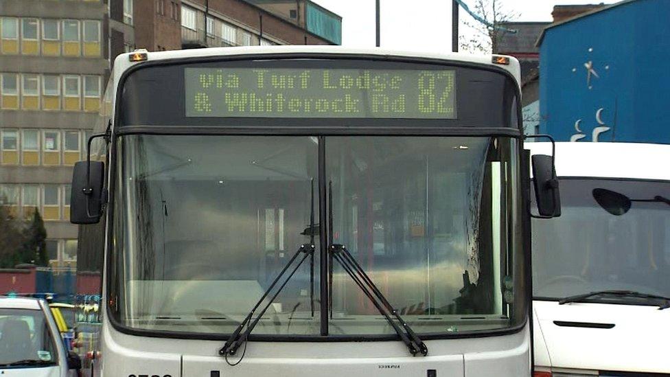 Bus on Falls Road