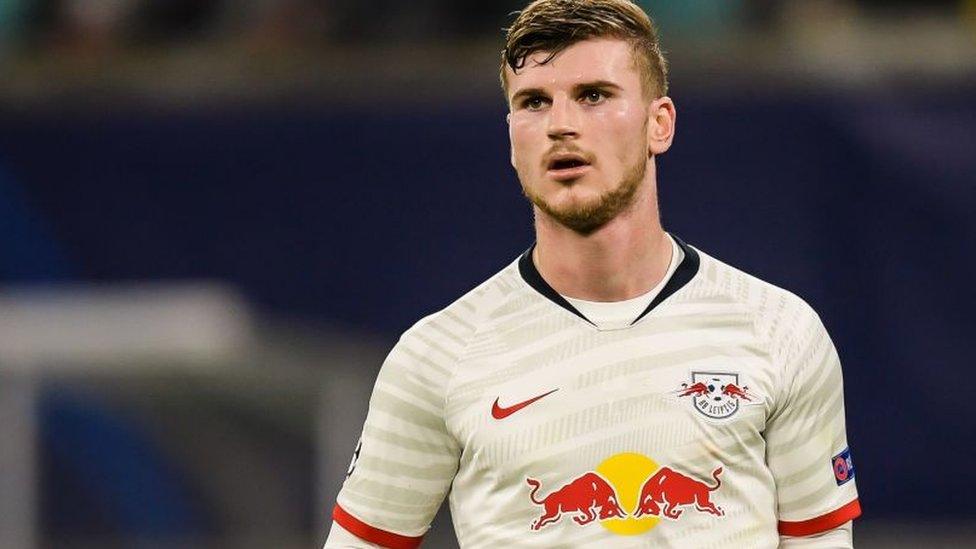 Werner playing for Leipzig