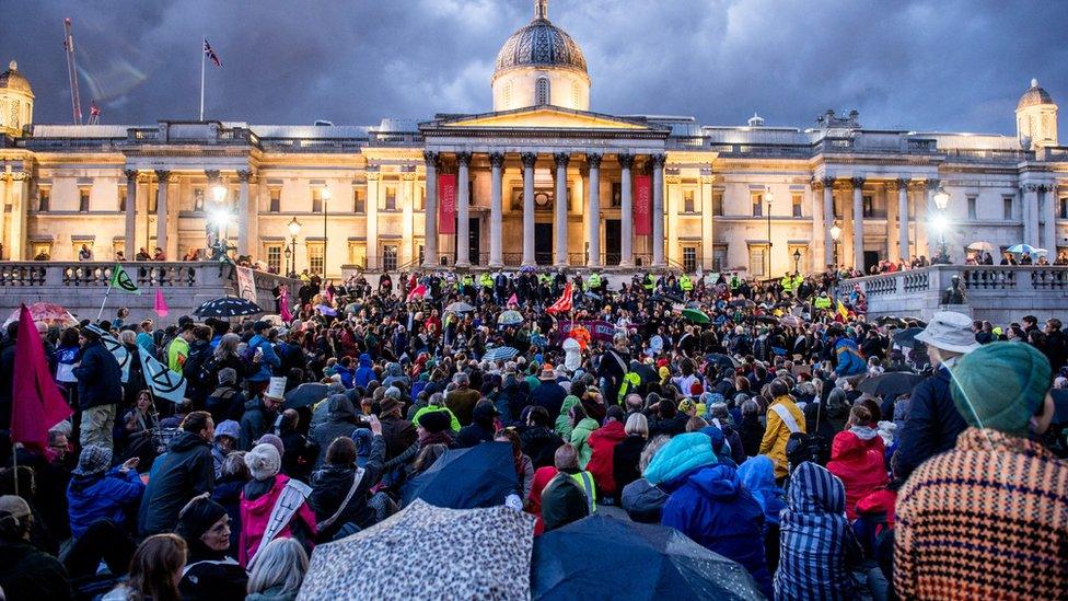 Extinction Rebellion protesters