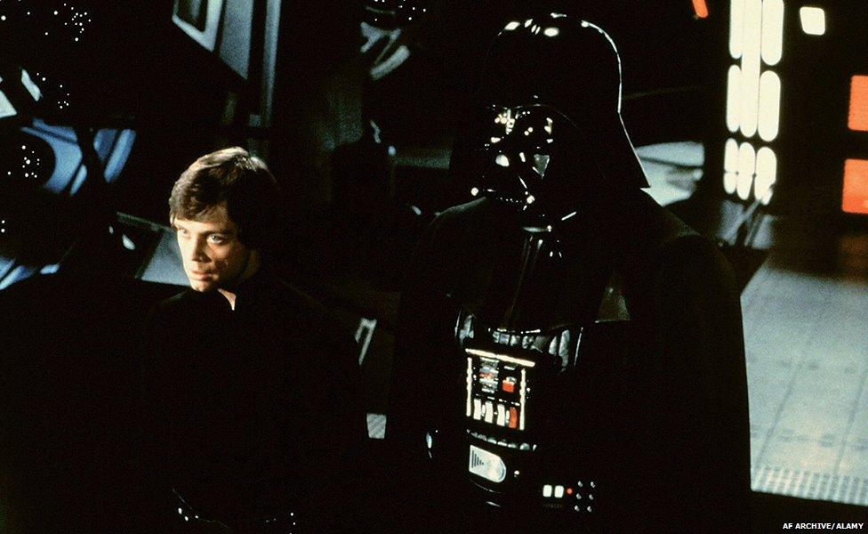 Luke Skywalker and Darth Vader